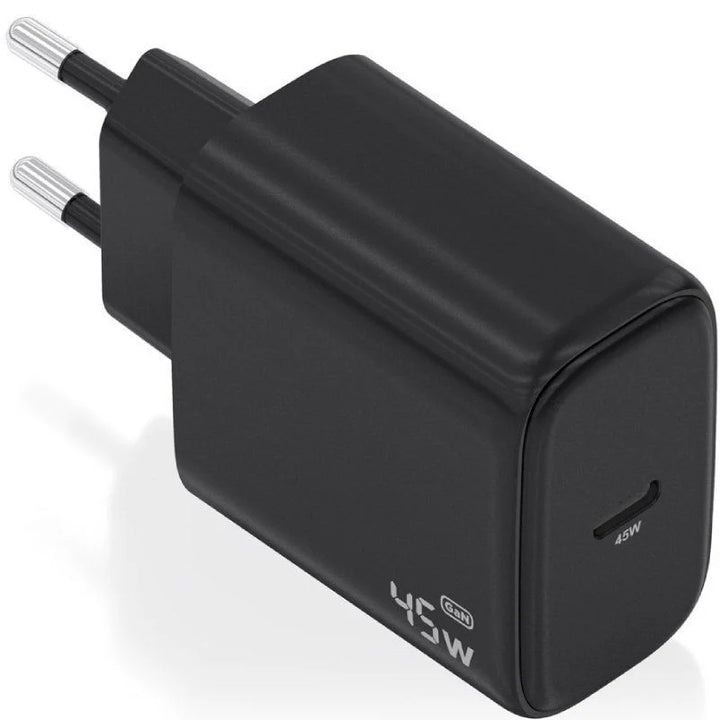 Cargador de Pared GaN Aisens A110-0970 1xUSB Tipo-C 45W Negro