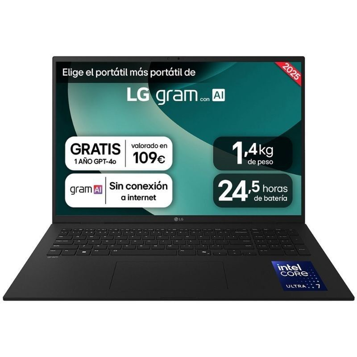 LG Gram 17Z90TL-G.AU88B - 17" - Intel Core Ultra 7-258V - 32GB - 1TB SSD - W11