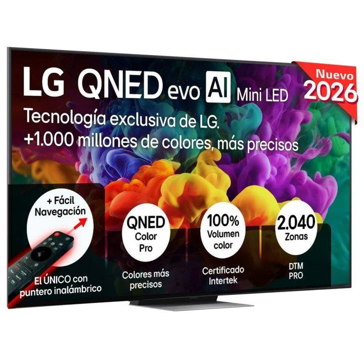 LG QNED evo MiniLED AI 75QNED86B6B Smart TV 75" 4K UltraHD 144Hz Dolby Vision