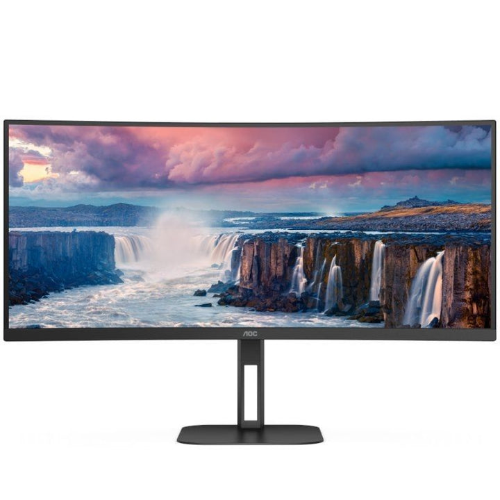 Monitor AOC CU34V5C 34" VA UltraWide QHD 100Hz Altura Ajustable Altavoces MultiView Curvo USB-C