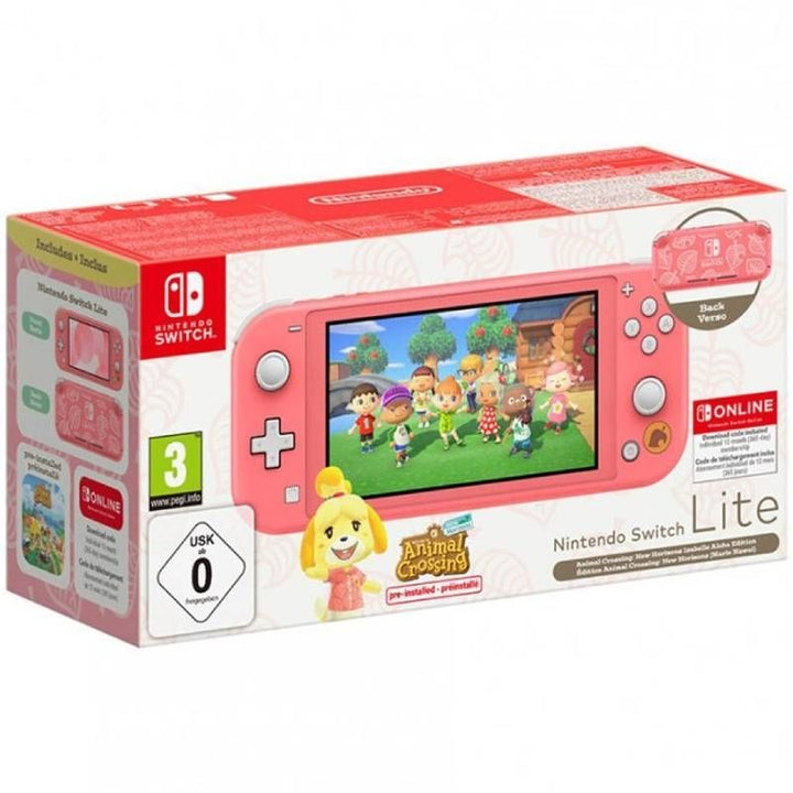 Nintendo Switch Lite Coral+Animal Crossing: New Horizons