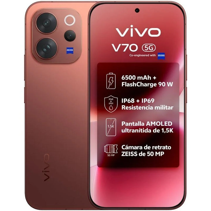 Vivo V70 Marrón 5G - 512GB - 8GB - AMOLED 6500mAh