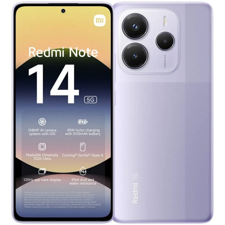 Xiaomi Redmi Note 14 5G Violeta Lavanda - 256GB - 8GB