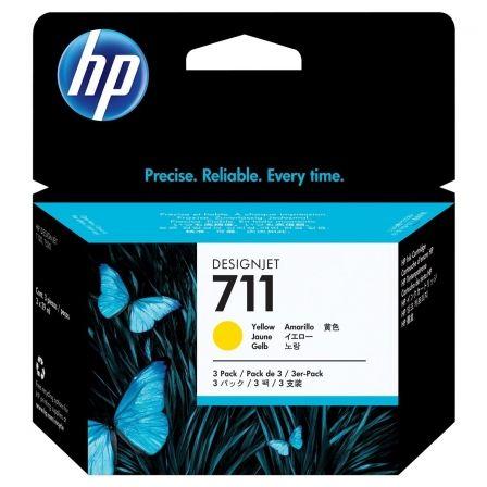 Multipack 3 Cartuchos Hp 711 Amarillo Original