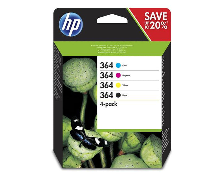 Multipack Cartuchos Hp 364 (Negro - Cian - Magenta - Amarillo) Original