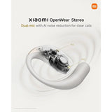 Xiaomi OpenWear Stereo Auriculares Inalámbricos Bluetooth Cancelación de Ruido Beige Arena