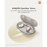 Xiaomi OpenWear Stereo Auriculares Inalámbricos Bluetooth Cancelación de Ruido Beige Arena
