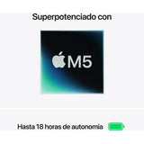 Apple MacBook Air 13" | Chip M5 | 24GB RAM | 1TB SSD | CPU 10 núcleos | GPU 10 núcleos | Blanco Estrella - MDHD4Y/A