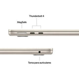 Apple MacBook Air 13" | Chip M5 | 24GB RAM | 1TB SSD | CPU 10 núcleos | GPU 10 núcleos | Blanco Estrella - MDHD4Y/A