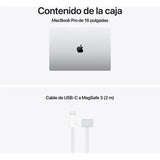 Apple MacBook Pro 16" | Chip M5 Pro | 24GB RAM | 1TB SSD | CPU 18 núcleos | GPU 20 núcleos | Plata - MGE44Y/A