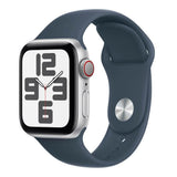 Apple Watch SE | GPS + Cellular | 44mm | Caja Aluminio Plata | Correa deportiva Azul | M/L - MRHJ3QL/A