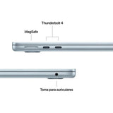 Apple MacBook Air 13" | Chip M5 | 16GB RAM | 1TB SSD | CPU 10 núcleos | GPU 10 núcleos | Azul Cielo - MDHJ4Y/A