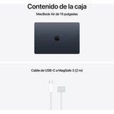 Apple MacBook Air 15.3" | Chip M5 | 24GB RAM | 1TB SSD | CPU 10 núcleos | GPU 10 núcleos | Medianoche - MDVN4Y/A
