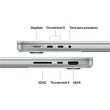 Apple MacBook Pro 14" | Chip M5 Pro | 24GB RAM | 1TB SSD | CPU 15 núcleos | GPU 16 núcleos | Plata - MGDN4Y/A