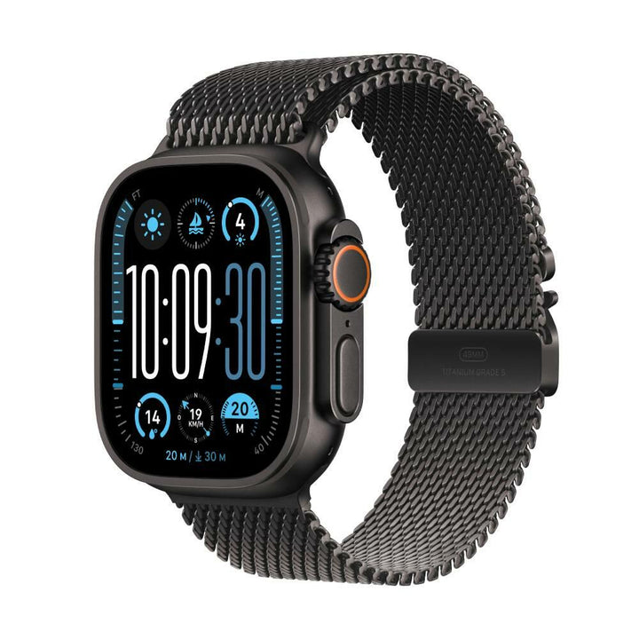 Apple Watch Ultra 2 | GPS + Cellular | 49mm | Caja en Titanio Negro | Correa pulsera Milanese Loop titanio Negro | Talla L - MX5V3TY/A