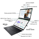 Asus ZenBook Duo UX8406CA-QL336W - 14" - Intel Core Ultra 7-255H - 32GB - 1TB SSD - Táctil - Windows 11