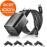Cargador NGS BUD65W-AC GaN 65W USB-C con 4 adaptadores Acer