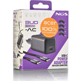 Cargador NGS BUD65W-AC GaN 65W USB-C con 4 adaptadores Acer