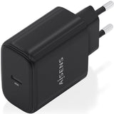 Cargador de Pared GaN Aisens A110-0970 1xUSB Tipo-C 45W Negro