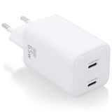 Cargador de Pared GaN Aisens ASCH-65W2P039-W 2xUSB Tipo-C 65W Blanco