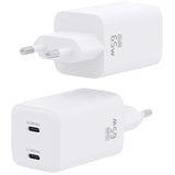 Cargador de Pared GaN Aisens ASCH-65W2P039-W 2xUSB Tipo-C 65W Blanco