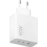 Cargador de Pared GaN Xiaomi 90W HyperCharge Power Adapter 2xUSB Tipo-C 1xUSB