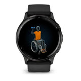 Garmin Venu 3 AMOLED 1.4" 46g GPS Sensor Ritmo Cardíaco Negro