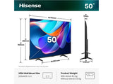 Hisense 50A6S - 50" - Smart Tv - Wifi - Ultra HD 4K