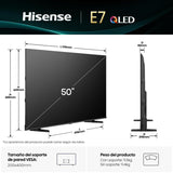 Hisense 50E7Q - 50" - Smart Tv - QLED 4K Bluetooth HDMI 2.1 Alexa Dolby Vision Atmos Game Mode