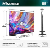 Hisense 85E7S 85" Smart TV QLED HDR10+ - 4K Ultra HD