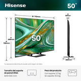 Hisense E8 MiniLED 50E8S - 50" - Smart Tv - Hi-QLED - Hi-QLED Color
