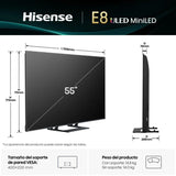 Hisense 55E8Q 55" Mini LED 4K QLED 144Hz Dolby Vision Atmos Full Array Gaming PRO