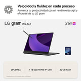 LG Gram Pro 2-en-1 - 16T90TP-K.AD88B - 16" - Intel Core Ultra 7-255H - 32GB - 1TB SSD - Windows 11