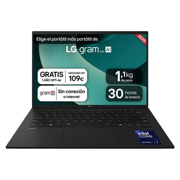 LG Gram 14Z90T-G.AD8BB - 14" - Intel Core Ultra 7-255H - 32GB - 2TB SSD - W11