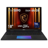 MSI Titan 18 HX AI A2XWIG-245ES MiniLED - 18" - Intel Core Ultra 9-285HX - 64GB - 2TB SSD - GeForce RTX 5080 - W11
