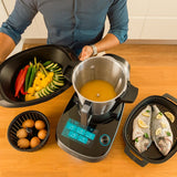 Mambo CooKing Total Gourmet Robot de Cocina Multifunción con Dispensador de Alimentos 4.5L