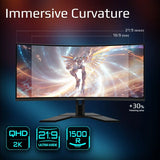 Monitor Gigabyte G34WQCP 34" LED VA UltraWide QHD 180Hz HDR 400 FreeSync Premium Curvo