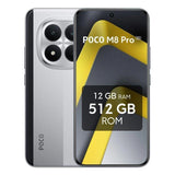 POCO M8 Pro Plata 5G - 256GB - 8GB - AMOLED 1.5K 5G Dual SIM Batería 6500mAh 100W IP68 HyperOS 2