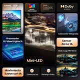Hisense 55E8Q 55" Mini LED 4K QLED 144Hz Dolby Vision Atmos Full Array Gaming PRO