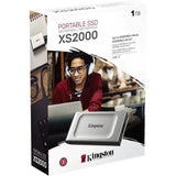Disco Duro Kingston XS2000 Portable SSD Externo 2TB USB 3.2 Plata