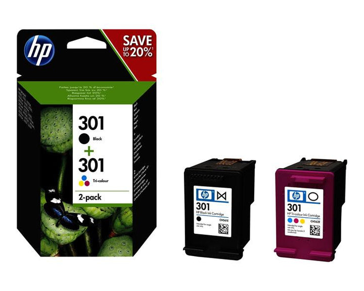 Multipack Cartuchos Hp 301 Negro + Hp 301 Color Original